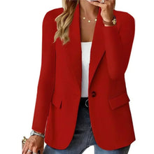 Isabella | Eleganter Klassischer Blazer in Rot