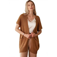 Luisa | Eleganter Offener Cardigan in Braun
