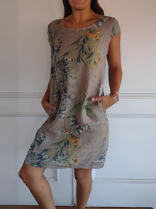 Johanna | Elegantes Damen Midi-Sommerkleid in Braun