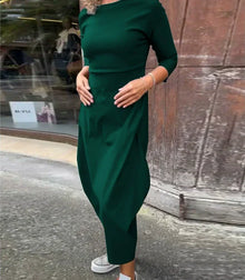 Nina | Elegantes Kleid für Hochzeitsgäste in Grün