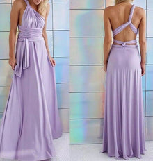 Katharina | Damen Maxikleid im eleganten Stil für Hochzeitsgäste in Violett