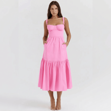 Elia | Midi Kleid in Rosa
