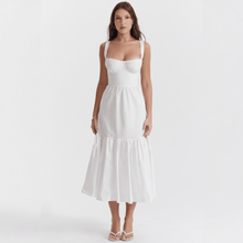 Elia | Midi Kleid in Weiß