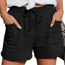 Elisabeth | Damen Leichte Sommer Shorts in Schwarz