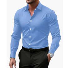 Emanuel | Elegante Herrenhemd mit Klassischer Optik in Blau