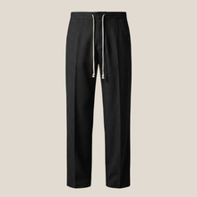 Étienne™ – Elegante Freizeithose mit Kordelzug in Noir