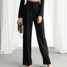 Evelin | Damen Elegante Sommerhose Modern Locker in Schwarz