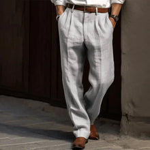 Matty | Plissierte klassische Hose in Grau