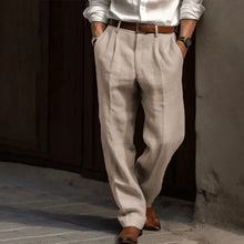 Matty | Plissierte klassische Hose in Beige
