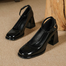 Sommerfeld™ | Patentleder-Riemchenpumps in Schwarz