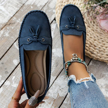 Nadine | Klassische Loafers mit Quasten-Detail in Blau