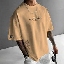 Sommerfeld | Urbanes Oversize-T-Shirt mit Grafikdruck in Khaki