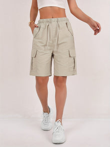 Ella – Leichte, schnell trocknende Cargo-Shorts für Damen in Khaki