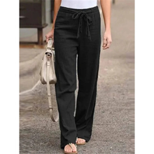 Felizitas | Damen Moderne Palazzo Hose Komfort in Schwarz