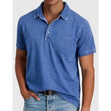 Fiete | Herren Stilvolles Denim Poloshirt in Blau