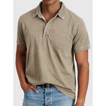 Fiete | Herren Stilvolles Denim Poloshirt in Khaki