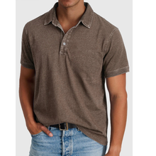 Fiete | Herren Stilvolles Denim Poloshirt in Braun