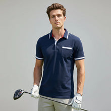 Klassisches Herren Poloshirt mit zeitloser Passform in Navy