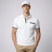 Klassisches Herren Poloshirt mit zeitloser Passform in Weiß