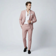 Anzug (2-tlg.Set) für Herren im Slim Fit in Rosa