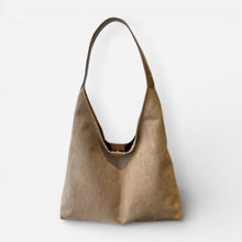 Schultertasche Damen im minimalistischen Design in Beige