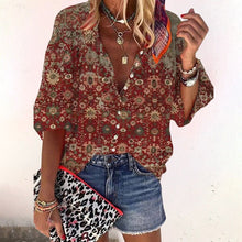Emilia | Fließende Boho-Bluse in Braun