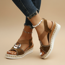 Sommerfeld | Elegante Plateau-Sandalen in Braun