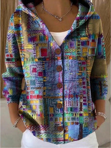 Elisa | Gemütliche lange Strickjacke in Lila
