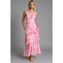 Gesine | Damen Maxikleid Sommer V-Ausschnitt – Sommer Maxi V-Neck Kleid 2026 in Rosa