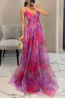 Giselle™ - Elegantes Flow-Maxikleid in Rosenrot