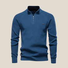 Guillaume™ - Eleganter Herrenpullover in Bleu denim