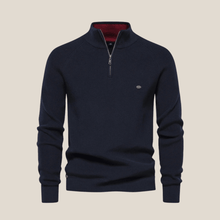 Guillaume™ - Eleganter Herrenpullover in Bleu foncé