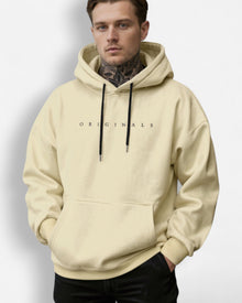 Hooded Sweatshirt Pullover für Herren in Beige