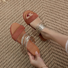 Hannah | Damen Bequem Orthopädische Sandalen in Braun