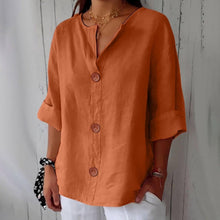 Hazel™ - Locker sitzende Sommerbluse in Orange