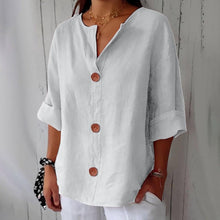 Hazel™ - Locker sitzende Sommerbluse in Weiß
