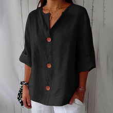 Hazel™ - Locker sitzende Sommerbluse in Schwarz