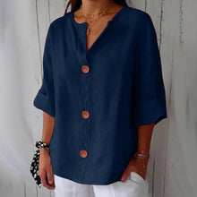 Hazel™ - Locker sitzende Sommerbluse in Blau