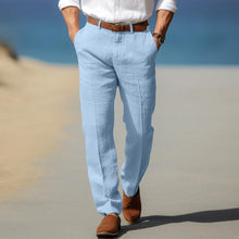 Casper | Moderne Executive-Hose (Gürtel nicht im Lieferumfang enthalten) in Blau