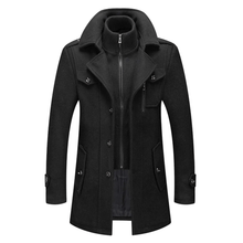 Noah | Herren Elegante Wollmischung-Jacke für Herbst in Schwarz