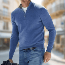 Jakob | Herren Eleganter Leichter Pullover für den Herbst in Blau