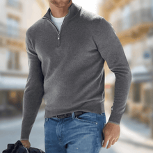 Jakob | Herren Eleganter Leichter Pullover für den Herbst in Grau