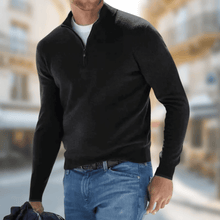 Jakob | Herren Eleganter Leichter Pullover für den Herbst in Schwarz