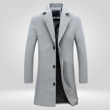 Ben | Herren eleganter Mantel zeitlos für Herbst in Grau