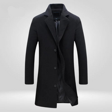 Ben | Herren eleganter Mantel zeitlos für Herbst in Schwarz