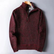 Felix | Herren Fleece Pullover im Slim-Fit in Rot