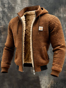 Moritz | Herren Fleece-Steppjacke für den Herbst in Braun