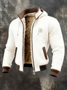 Moritz | Herren Fleece-Steppjacke für den Herbst in Weiß