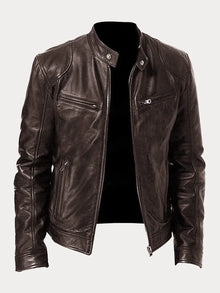 Finn | Herren Jacke im klassischen Stil für Herbst in Braun