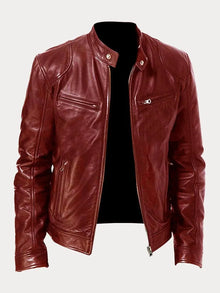 Finn | Herren Jacke im klassischen Stil für Herbst in Dunkelrot